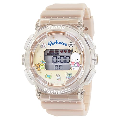 Sun Flame sanrio J - Axis Sanrio Digital Watch Pochacco CR3C0003 - PC Beige - WAFUU JAPAN