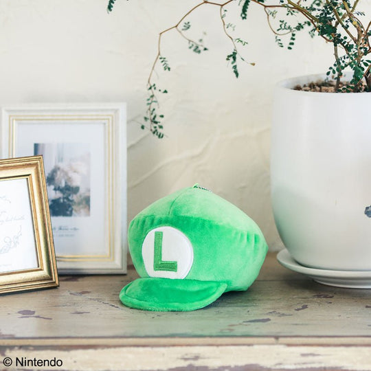 Super Mario Luigi Hat Plush Pouch Limited - WAFUU JAPAN