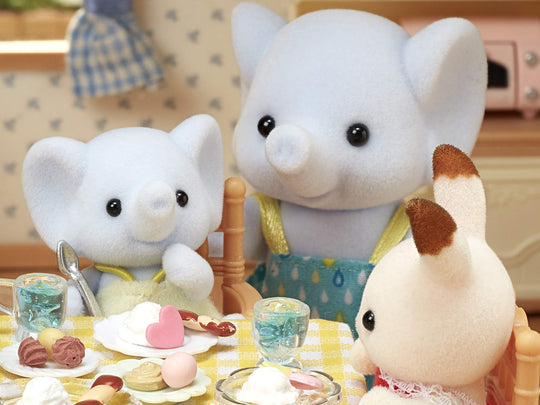 Sylvanian Families Elephant Family Doll Set FS - 38 Ages 3+ - WAFUU JAPAN