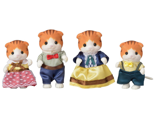 Sylvanian Families Maple Cat Family Doll Set FS - 30 - WAFUU JAPAN