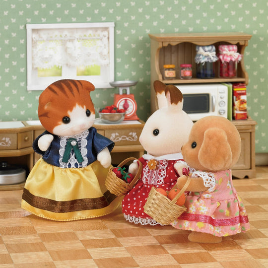 Sylvanian Families Maple Cat Family Doll Set FS - 30 - WAFUU JAPAN