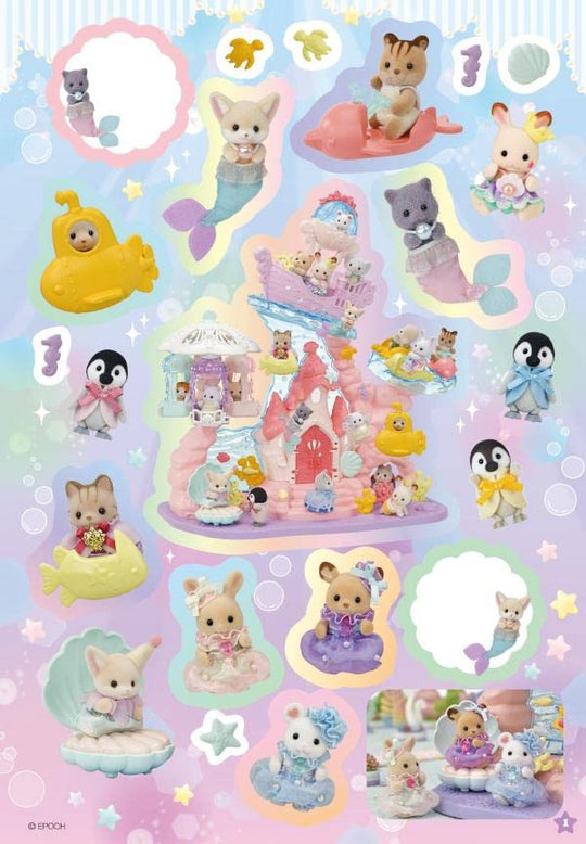 Sylvanian Families Whole Baby Sticker Seal Book - WAFUU JAPAN