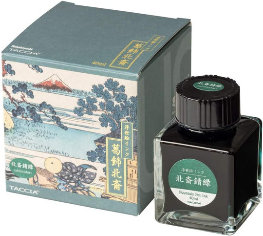 TACCIA Fountain Pen Ink Water - Based Dye Ukiyoe Hokusai Deep Indigo TFPI - WD42 - 4 - WAFUU JAPAN