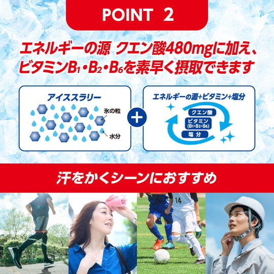 Taisho Lipovitan Ice Slurry Sports Salty Lychee Flavor Energy Drink 120g 30 Pack - WAFUU JAPAN