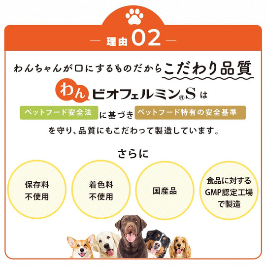 Taisho Pharmaceutical Wan Biofermin S Probiotic Supplement for Dogs Plain Flavor 40g - WAFUU JAPAN