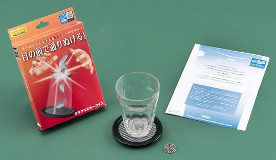 Tenyo Magic Miracle Through Coin Easy Trick Entertainment for Beginners Japan Made - WAFUU JAPAN
