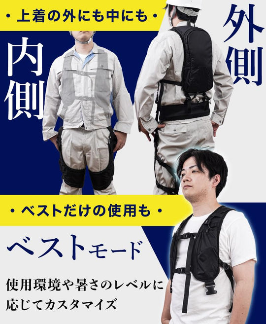 THANKO Full-body water-cooled suit with cold water circulating throughout the body WATTNGCBK - WAFUU JAPAN