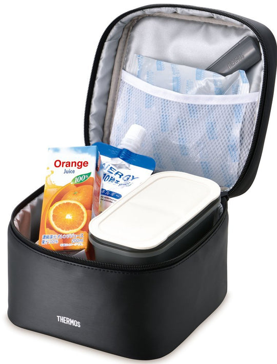 Thermos Lunch Box 2-Tier Large 1.8L Black DJF-1800 BK - WAFUU JAPAN