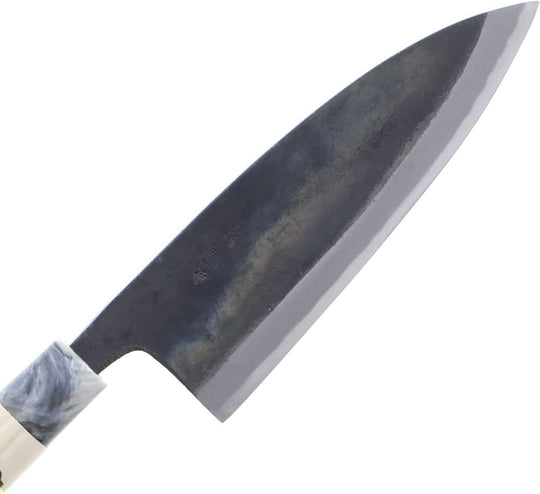 Tosa hamono Kurouchi 180mm White Steel Knife Black/Beige - WAFUU JAPAN