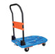 TRUSCO Xe đẩy hàng sàn nhựa gập kèm chốt hãm MPK-780-JS xanh 780 x 490