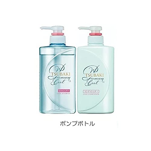 TSUBAKI Premium Cool Pump Pair Shampoo Treatment Set 490ml - WAFUU JAPAN