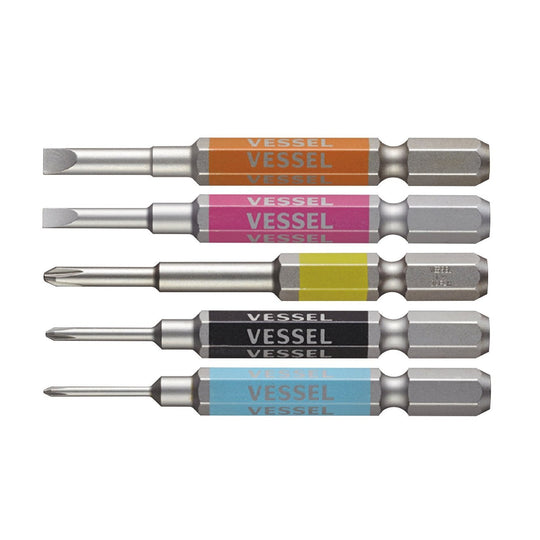 Vessel 40V Compatible Gou Sai Bit Set 5 Pieces GS5P - 03 - WAFUU JAPAN
