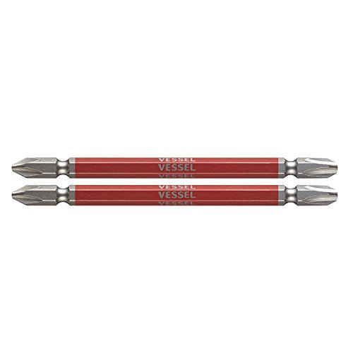 VESSEL 40V Double-headed Combination Rigid Bit +2/+3×110 2 pcs GS142311 - WAFUU JAPAN