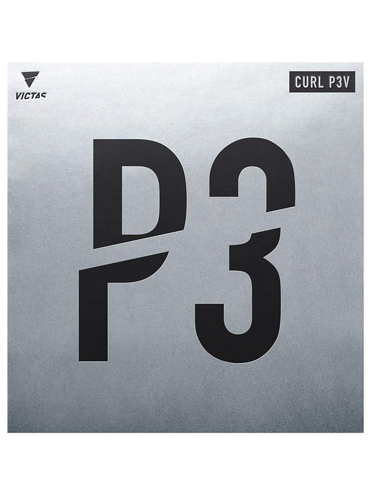 Victas Table Tennis Rubber Curl P3V Spin Control Black OX 220020 - WAFUU JAPAN