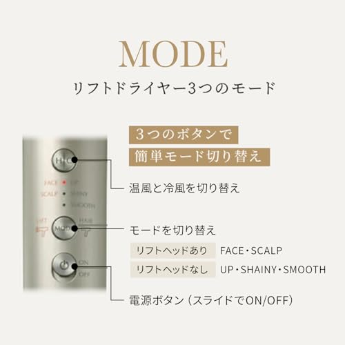 YA - MAN Lift Dryer HC20W1 High Airflow Quick Dry Scalp Care White AC100V - WAFUU JAPAN