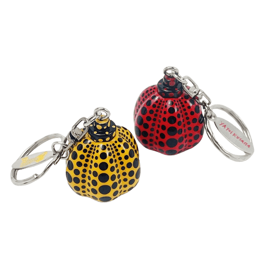 Yayoi Kusama Key Ring Pumpkin Yellow / Red Charm - WAFUU JAPAN