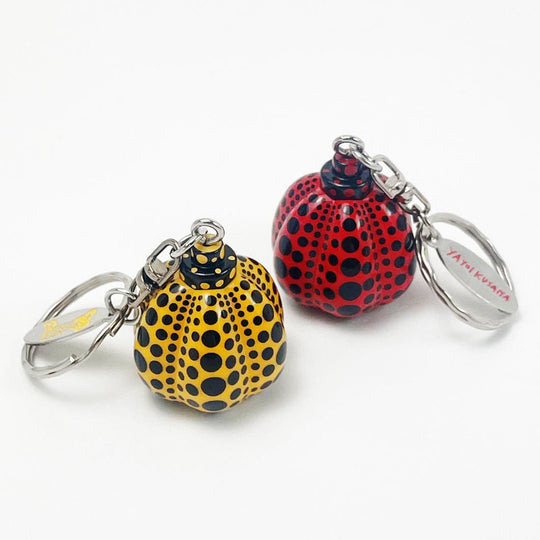 Yayoi Kusama Key Ring Pumpkin Yellow / Red Charm - WAFUU JAPAN