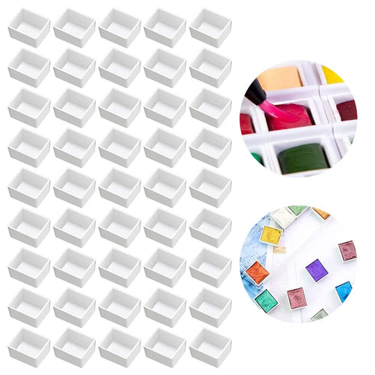 ZADAFINA Half Pan Watercolor Set 120 Pieces Plastic Palette 2ml - WAFUU JAPAN