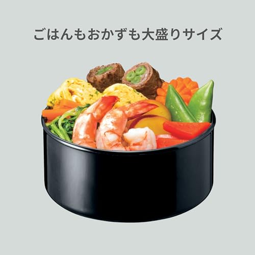 Zojirushi Stainless Steel Insulated Lunch Jar Bento 3 Cups Microwave - safe Black SL - GH18 - BA - WAFUU JAPAN