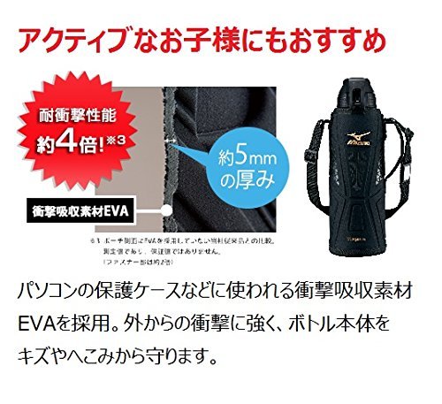 Zojirushi X Mizuno Stainless Steel Sports Water Bottle 1 0L Black SD - FX10 - BA - WAFUU JAPAN
