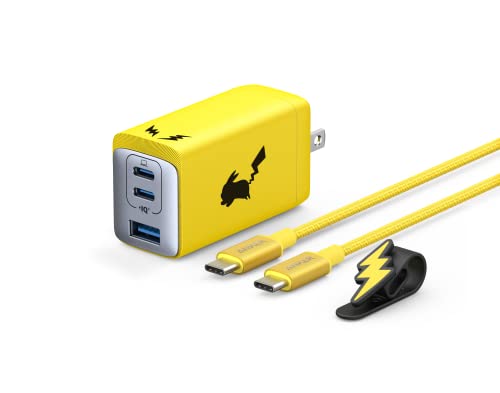 Anker USB Şarj Aleti 65W GaNPrime Pikachu Modeli