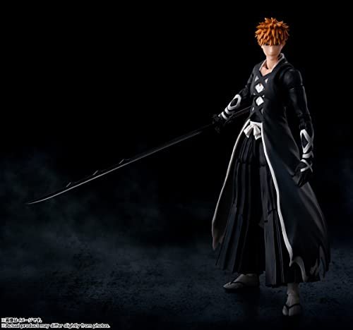BANDAI SPIRITS S.H.Figuarts BLEACH Millennium Blood War Arc Ichigo Kurosaki -Madjikaichi Tenchain Zangetsu- Painted 155mm ABS&PVC Complete Posable Figure - WAFUU JAPAN