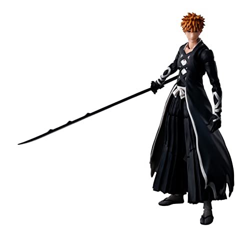 BANDAI SPIRITS S.H.Figuarts BLEACH Millennium Blood War Arc Ichigo Kurosaki -Madjikaichi Tenchain Zangetsu- Painted 155mm ABS&PVC Complete Posable Figure - WAFUU JAPAN