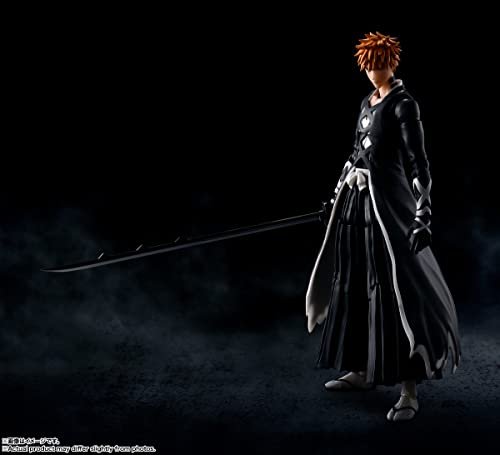 BANDAI SPIRITS S.H.Figuarts BLEACH Millennium Blood War Arc Ichigo Kurosaki -Madjikaichi Tenchain Zangetsu- Painted 155mm ABS&PVC Complete Posable Figure - WAFUU JAPAN