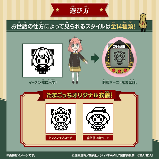BANDAI SPY×FAMILY TAMAGOTCHI Anyacchi Pink - WAFUU JAPAN