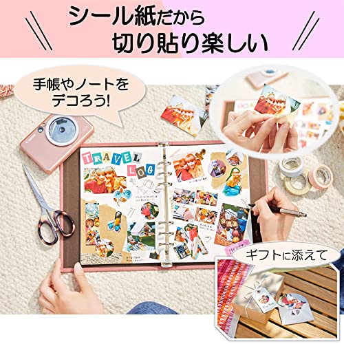 Canon Instant Camera Printer iNSPiC ZV-223-PK for Photo Pink Small - WAFUU JAPAN