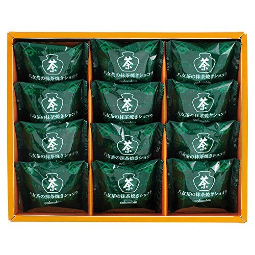 Colombin Yamecha green tea baked chocolates 12 pieces - WAFUU JAPAN