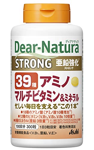 Dear Natura strong39 12 Vitamin 18 amino acid 9 mineral 100 day 300tb supplement - WAFUU JAPAN