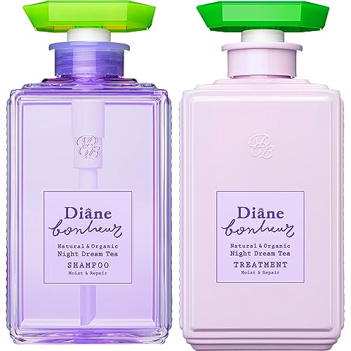 Diane Shampoo & Treatment Set Night Dream Tea Fragrance Moist & Repair 500ml - WAFUU JAPAN