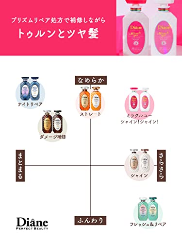 Diane Shampoo & Treatment Set Shiny Berry Scent Perfect Beauty - WAFUU JAPAN