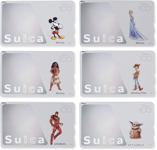 Disney100 Commemorative JAPAN Suica (set of 6 cards and acrylic frame) Limited 1500 - WAFUU JAPAN
