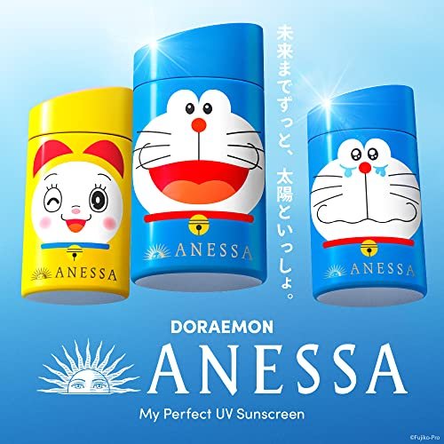 Doraemon x Anessa Perfect UV Skin Care Milk N 60ml DR1 - WAFUU JAPAN