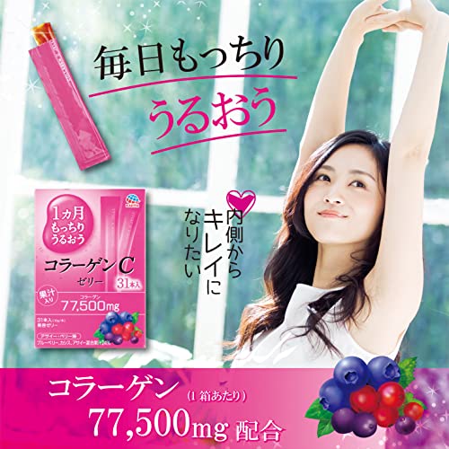 Earth Collagen C Jelly Acai Berry Flavor 10g x 31 pcs. - WAFUU JAPAN