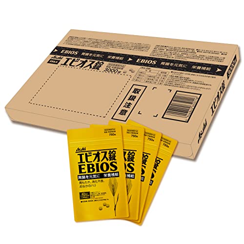 EB&A EBIOS Tablets 3000 Tablets Gastrointestinal and Nutritional Supplement 750 Tablets x 4 Bags - WAFUU JAPAN