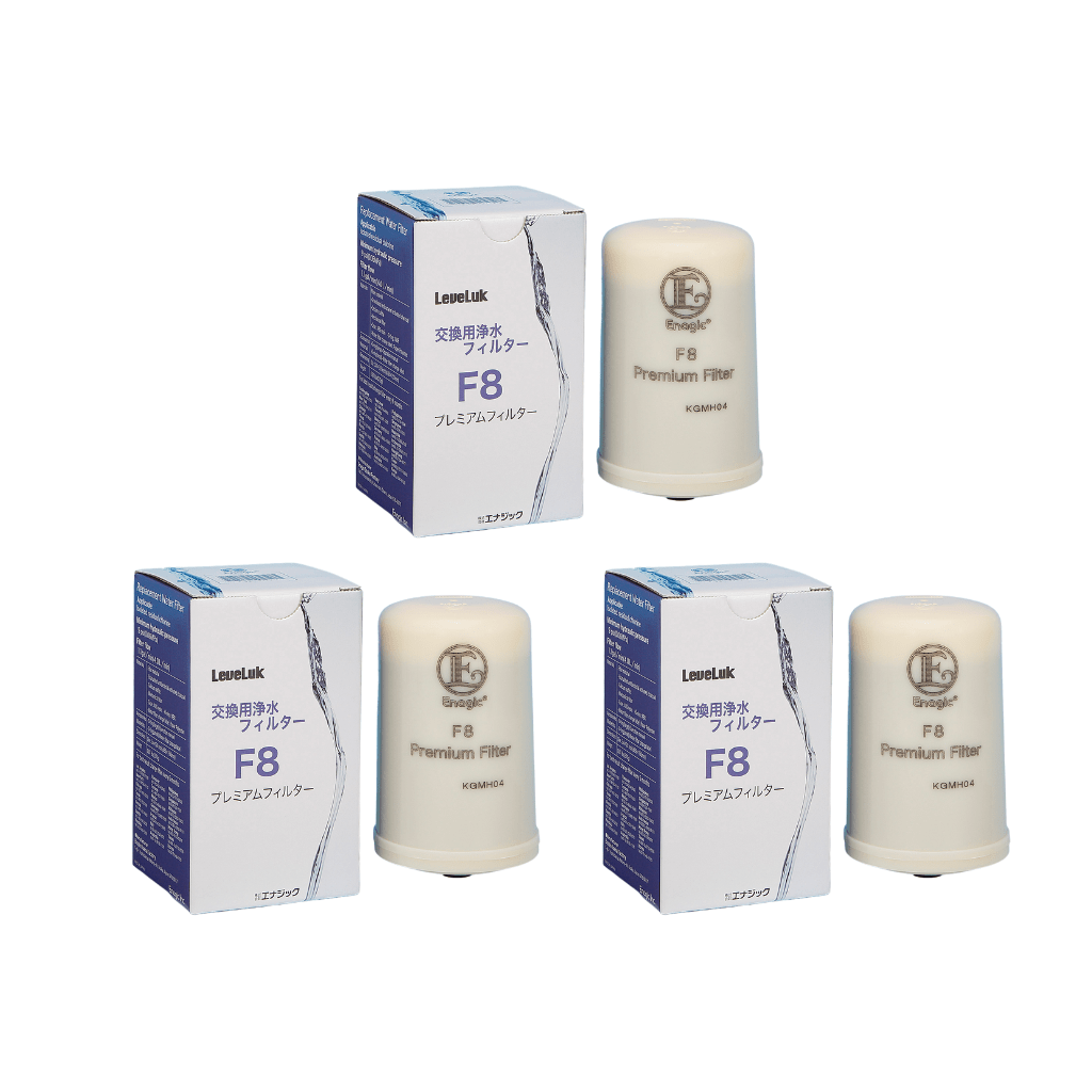 Enagic F8 High Grade Water Filter for Leveluk K 8 Oxidizing Machine KANGEN8 set of three