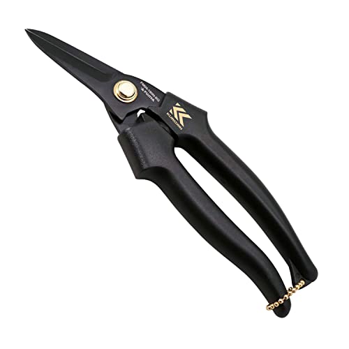 Fujiya Electric Straight Scissors PRO KUROKIN 180mm FM04-180N-BG - WAFUU JAPAN