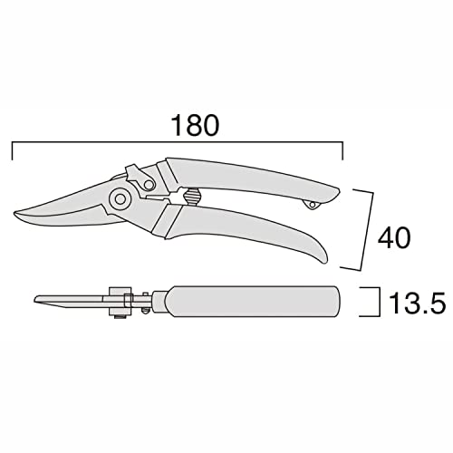 Fujiya Electric Straight Scissors PRO KUROKIN 180mm FM04-180N-BG - WAFUU JAPAN