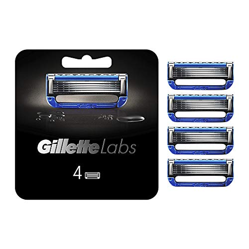 Gillette Labs Heated Laser Razor Replacement Blades (4 Blades) Shaving Razor Men - WAFUU JAPAN