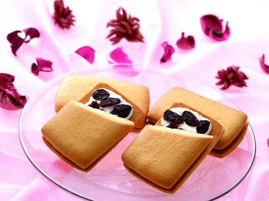 Ginza Sembikiya Ginza Raisin Sandwich Cookies 6pcs - WAFUU JAPAN