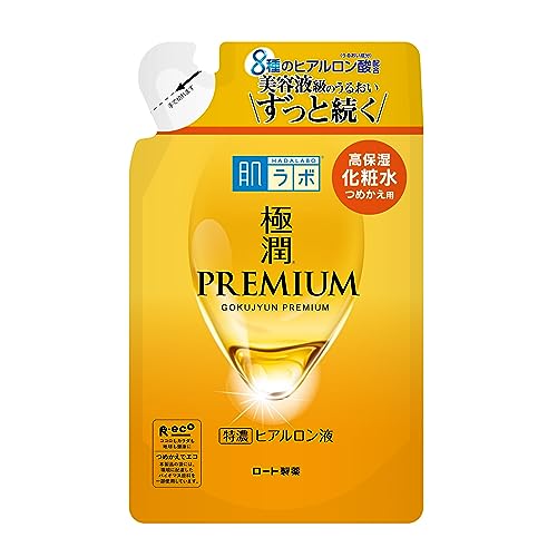 Hada Labo Gokujun Premium Hyaluronic Acid Refill Beauty Essence 170mL - WAFUU JAPAN