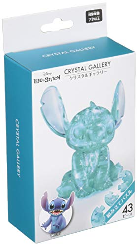 Hanayama Disney Crystal Gallery Hawaiian Blue Stitch 3D Puzzle (43 Piece) - WAFUU JAPAN
