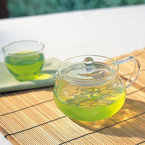 HARIO Tea kyusu transparent working capacity 450ml round microwave-safe CHJMN-45T - WAFUU JAPAN