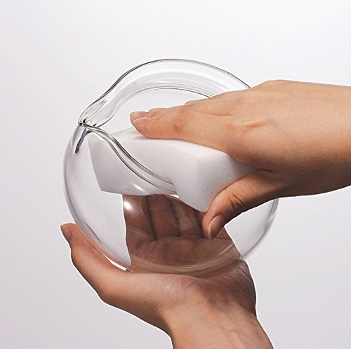 HARIO Tea kyusu transparent working capacity 450ml round microwave-safe CHJMN-45T - WAFUU JAPAN