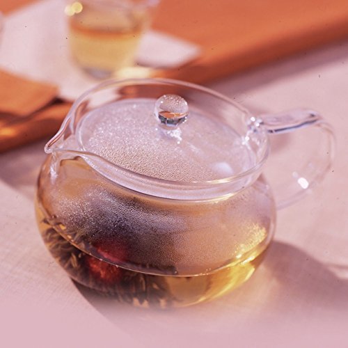 HARIO Tea kyusu transparent working capacity 450ml round microwave-safe CHJMN-45T - WAFUU JAPAN