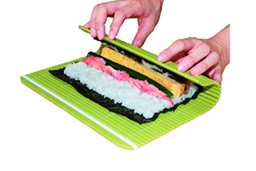 Hasegawa Antimicrobial Roll-up L Green Polypropylene BMK4409 Sushi Rolling Mat Made in Japan - WAFUU JAPAN