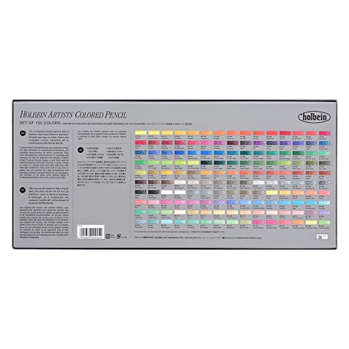 Holbein Colored Pencils 150 color set paper box. WAFUU JAPAN